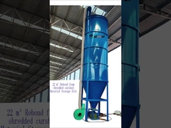 Schuimverbranding rebound ketel recycling lijn opslag tank silo rebound schuim recycling PU blok machine