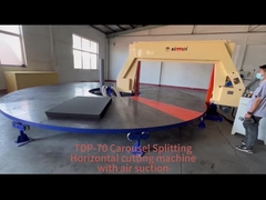 Ronde werktafel Rotary snijden Horizontale CNC schuim snijmachine Slitter Digital Control