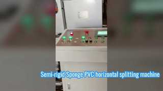 Semi-automatische bandmessensplitsmachine snijdt consistent opnieuw gebonden en semi-stijve PU-schuim in lagen