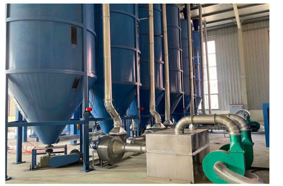 PE EVA-schuim recyclingmachine EPE Polystyreen Rebonded apparatuur Triple Shot Line