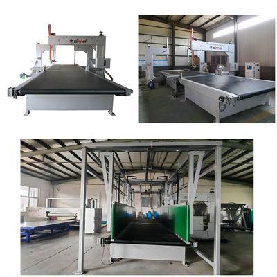 Automatische verticale 7KW industriële schuim snijmachine Staande melamine schuim kubische rechthoekige snijmachine