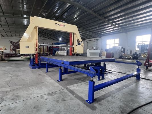 TDP-2150 Horizontal Sponge Slicing Machine Cuts 2150x3000 mm Blocks with Touch Screen