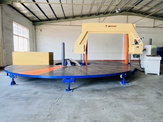 Automatische roterende PU-spons-rebond-schuimsnijder Horizontale splijtcarrouselzuiging
