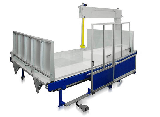 Automatische spons EVA-schuim snijmachine Verticale rechte schuimsnijder Roterende werktafel