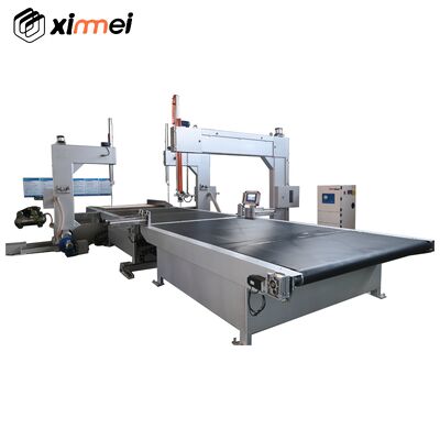 Sponzen snijmachine Verticale band mes PLC HMI Control Schuim blok snijden Splitsing tot strip EPE PU Isolatie katoen spoeler EVA Rock Wool honingraat papier board Kokosvezel geen CAD tekening