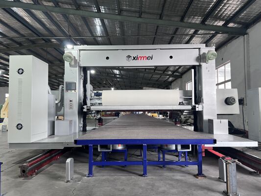 2200 mm Breedte ±0,05 mm Tolerantie Schuim Horizontale Snijmachine voor Lange Plaat Spons Snijden en PU Schuim Snijmachine Lamineren