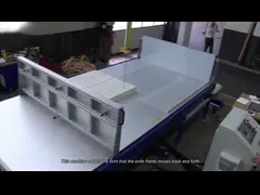 Ring Blade Sponge Verticale Rechte Cnc Foam Cutter Rotary Worktable